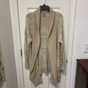 Aerie Tan Knit Cardigan